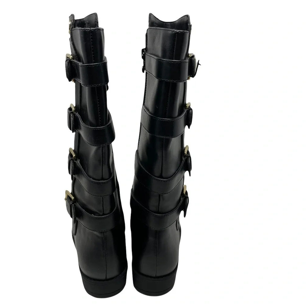 Michael kors Dhalia Reece buckle black boots‎ size 4 (girls)